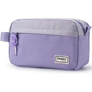 High Capacity Pen Case, Durable Pencil Bag Stationery Zipper Pouch, Portable